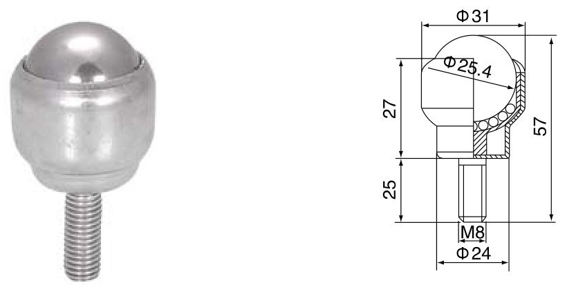 thread fixing ball transfer unit unité de transfert à billes de fixation de filetage