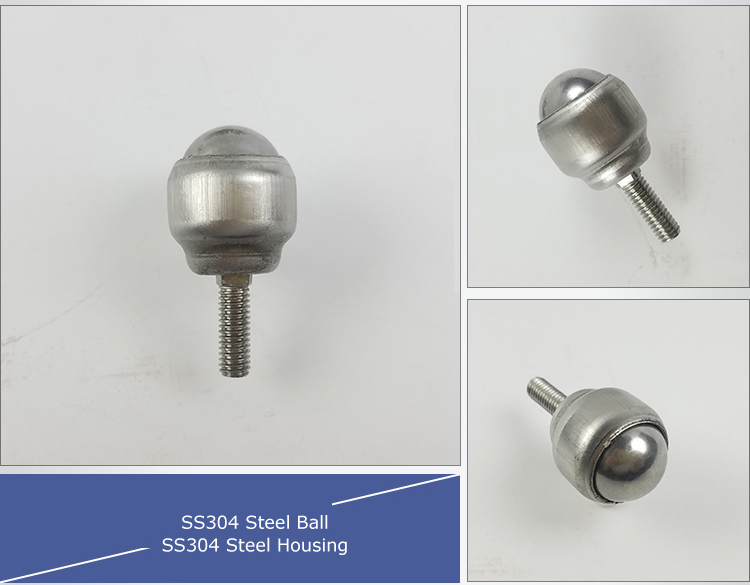 stainless steel bolt fixing ball transfer unit unité de transfert à billes de fixation par boulon en acier inoxydable