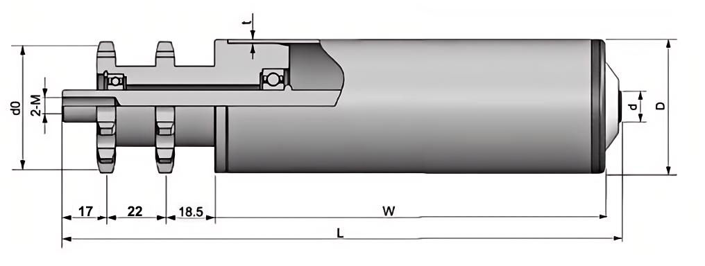 medium load steel sprocket conveyor roller rouleau de convoyeur à pignon en acier pour charge moyenne