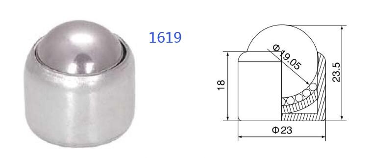 spring load ball transfer unit unité de transfert à bille à ressort