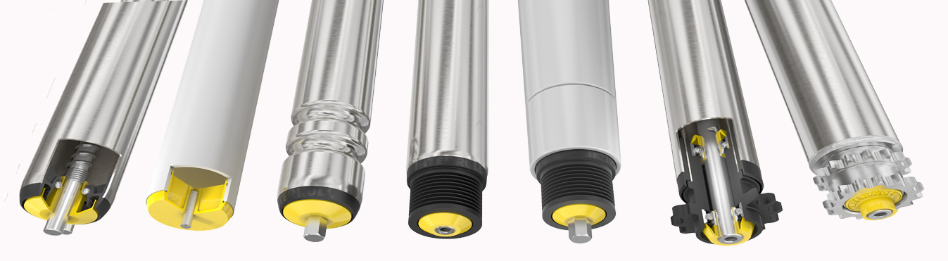 Rouleaux de convoyeur de bo&icirc;tier &agrave; roulement en polym&egrave;re