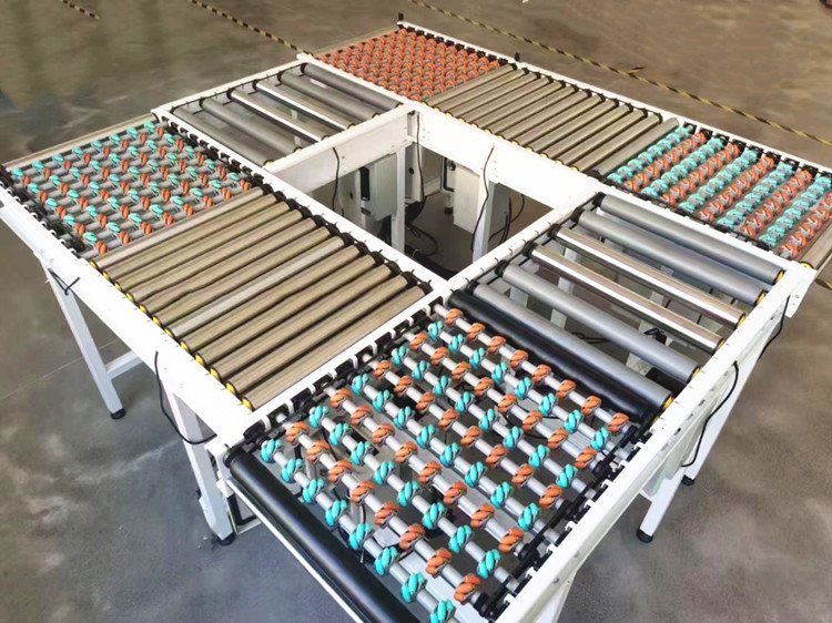 convoyeur &agrave; roues Mecanum