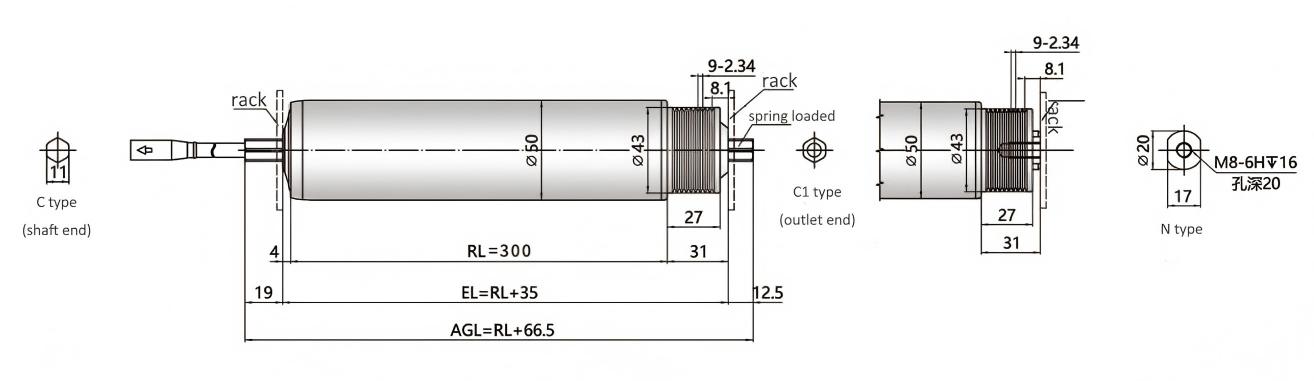 S&eacute;lection du mod&egrave;le de rouleau de conduite de moteur DGBL50A
