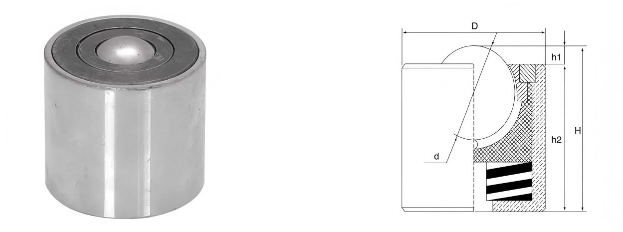 Unit&eacute; de transfert de boule de charge lourde antichoc de charge de ressort