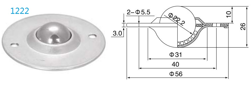 Unit&eacute; de transfert de billes de fixation des brides rondes