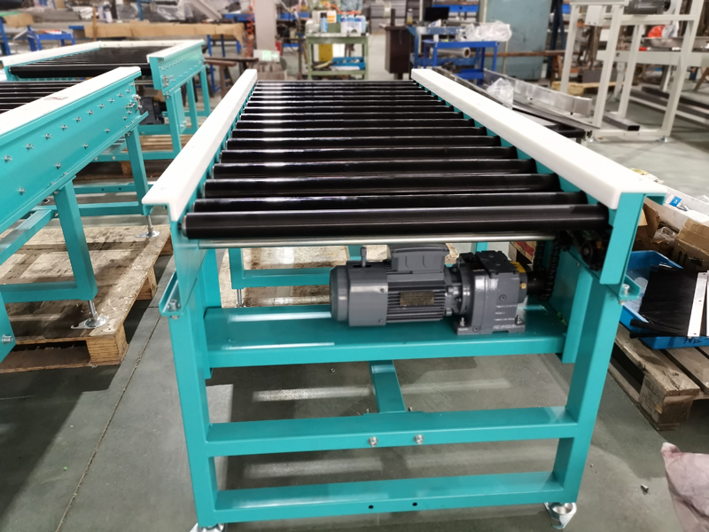 convoyeur &agrave; rouleau &agrave; pignon unique