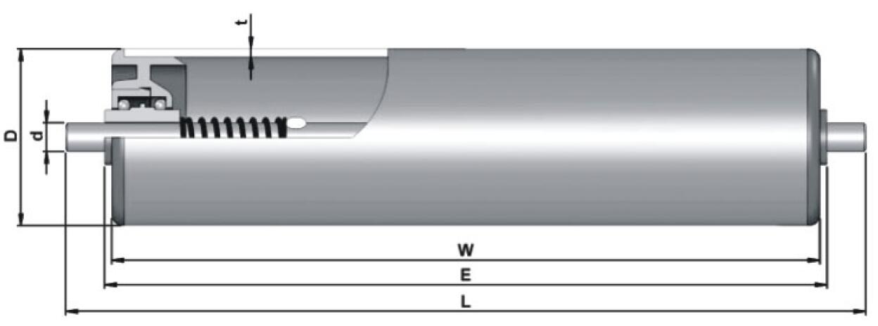 Rouleau de convoyeur en PVC l&eacute;ger et imperm&eacute;able anticorrosif GR900