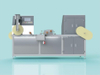 Cat grattant la machine de formation de chat de chat horizontal
