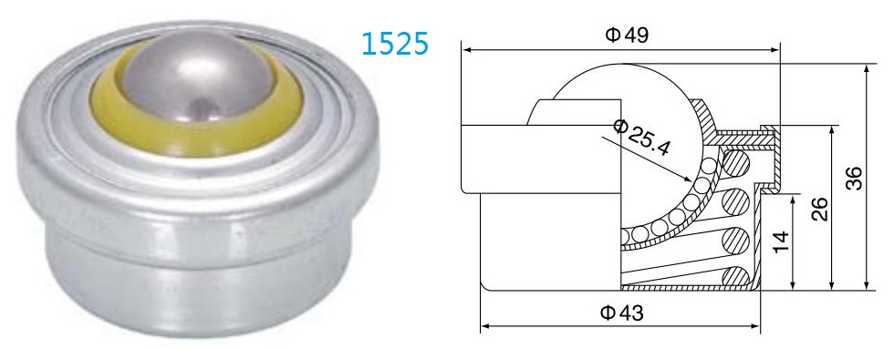 Unit&eacute; de transfert de boule de fixation de prise antichoc 