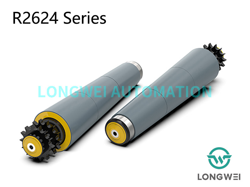 Rouleau de convoyeur à manchon conique à pignon en polymère à usage moyen