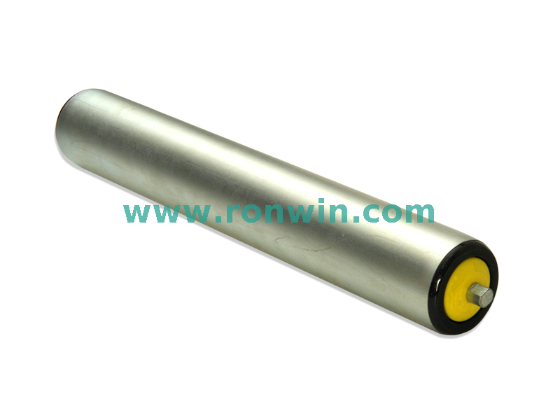 Rouleau de convoyeur universel en acier zinc anti-poussière pour ligne de convoyeur à rouleau