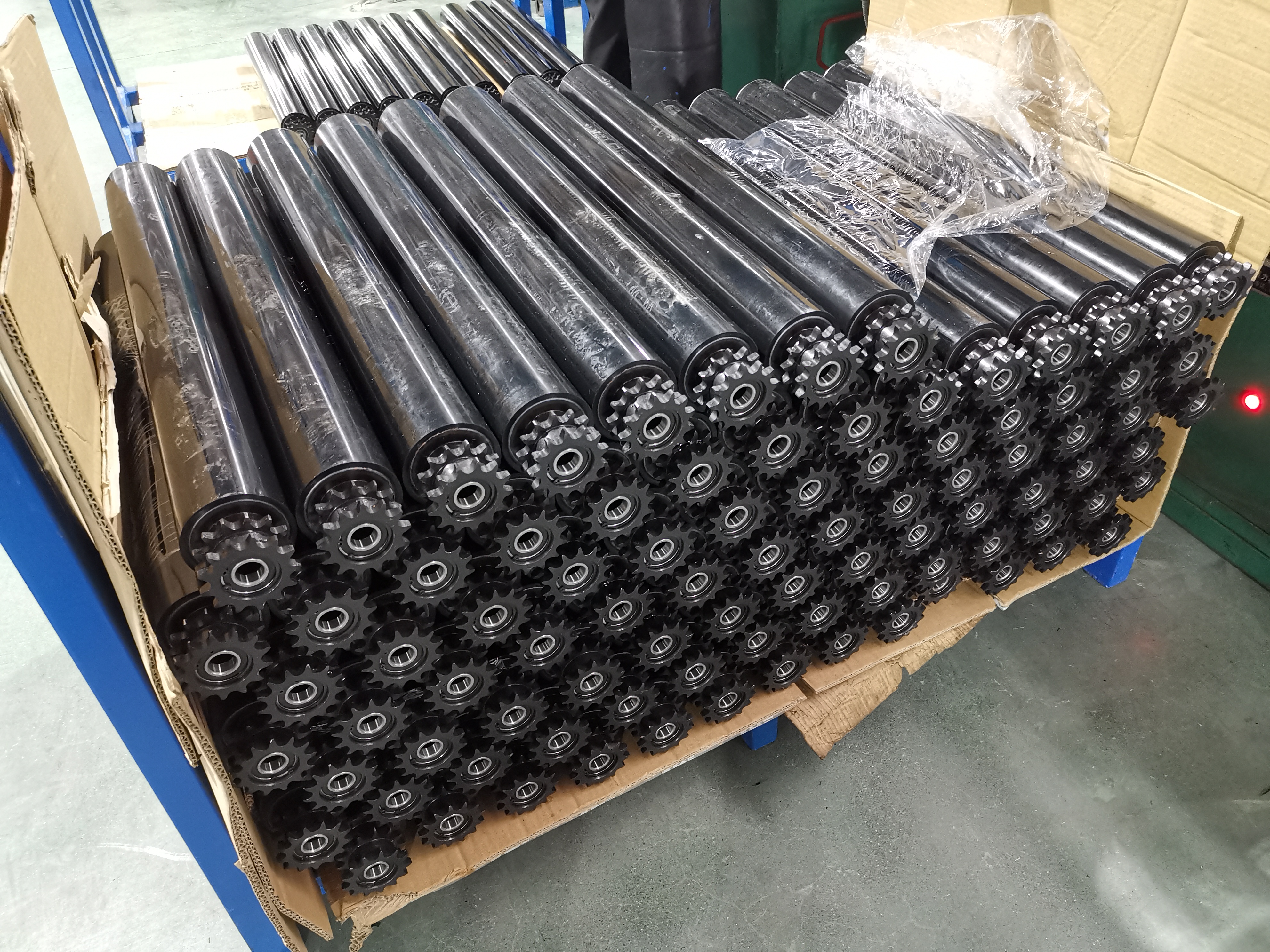 Rouleau en acier &agrave; rev&ecirc;tement PU