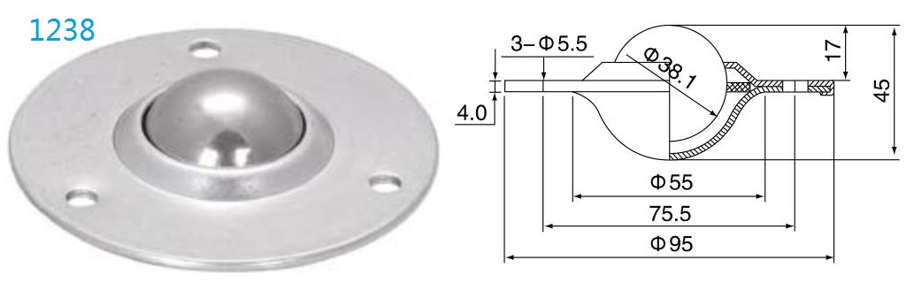 Unit&eacute; de transfert de billes de fixation des brides rondes