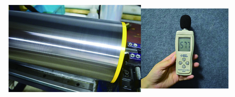 test de bruit de rouleau