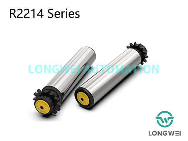 Rouleau de convoyeur entraîné par chaîne à pignon en polymère à une rangée pour usage moyen