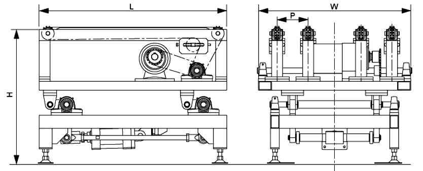 Convoyeur de transfert de levage