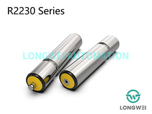 Rouleau de convoyeur en acier à entraînement par courroie rond cannelé simple d'arbre de transmission 