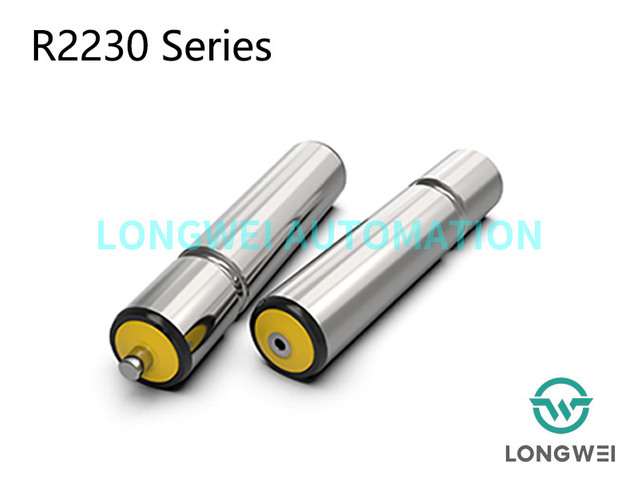 Rouleau de convoyeur en acier à entraînement par courroie rond cannelé simple d'arbre de transmission 