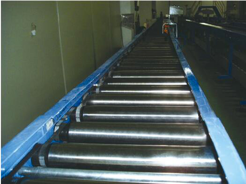 Convoyeur &agrave; rouleau &agrave; courroie dent&eacute;