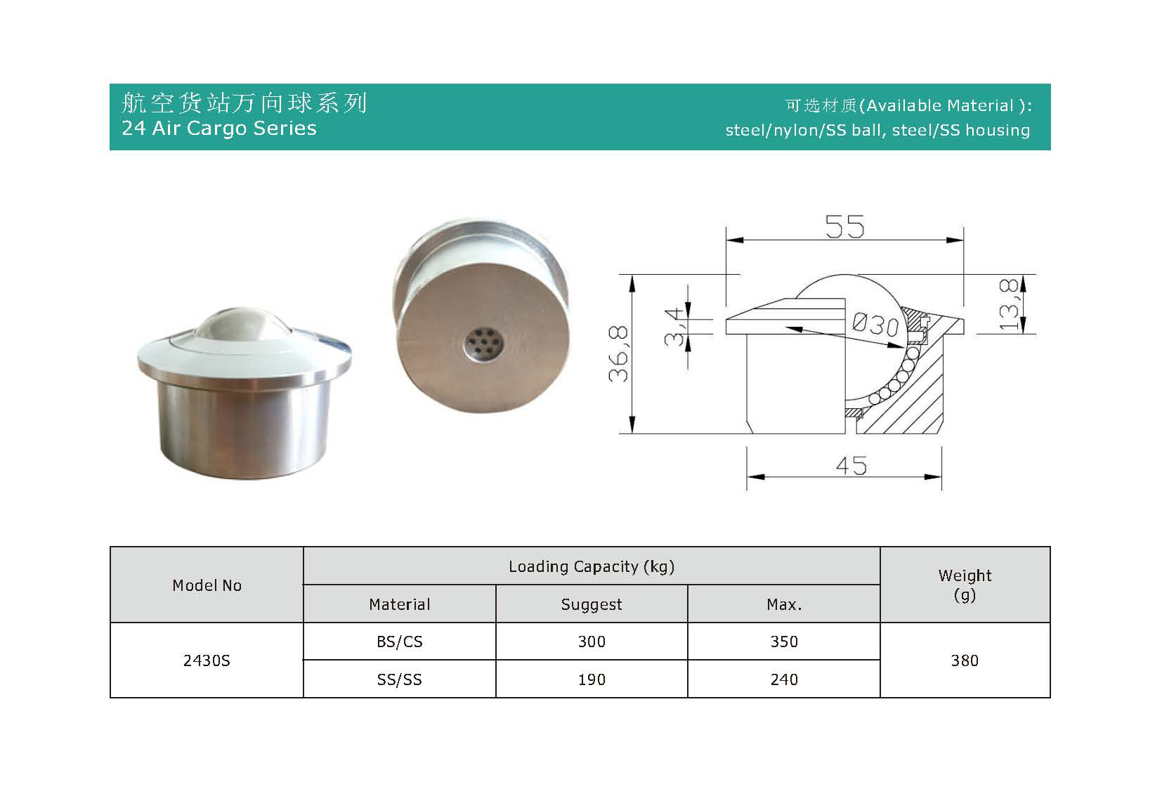 Unit&eacute; de transfert &agrave; billes de cargaison &agrave; file d'air de vide de vidange multi-trous