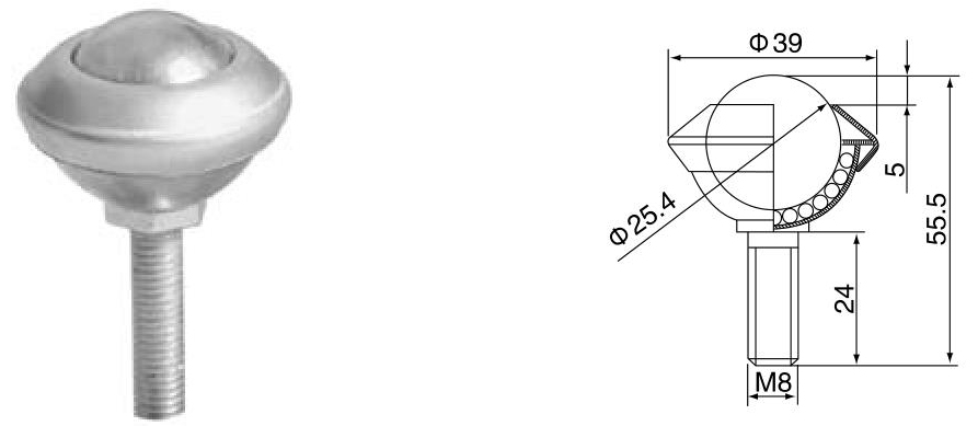 Unit&eacute; de transfert &agrave; billes de montage &agrave; boulon