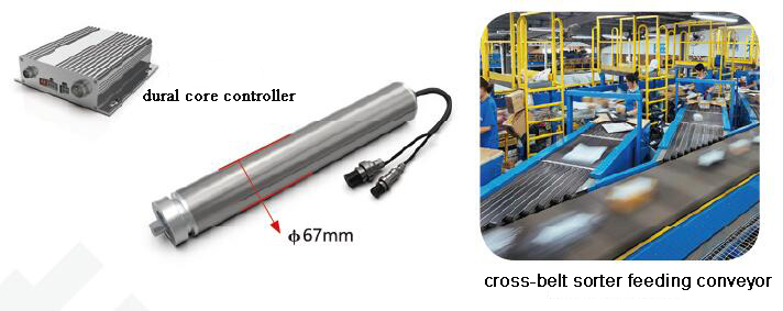Rouleau de transporteur d'alimentation