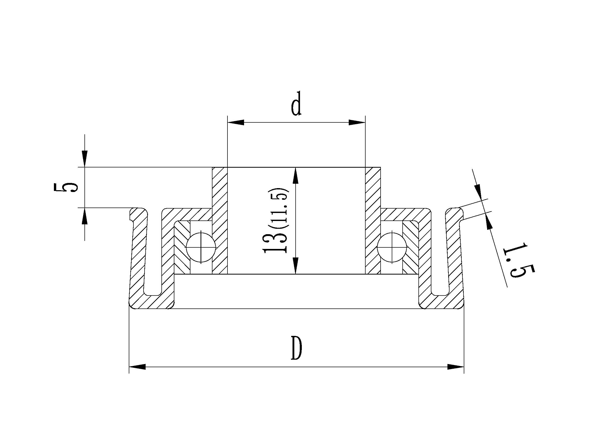 ensemble de roulements en acier mod&egrave;le 42