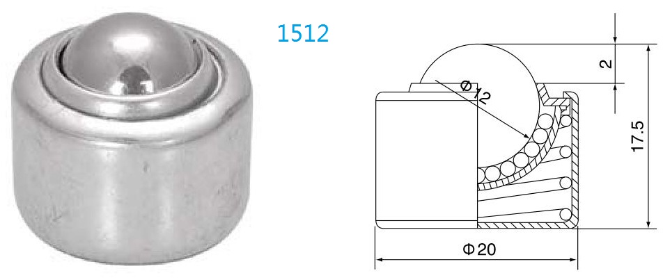 unit&eacute; de transfert de boule de charge de ressort