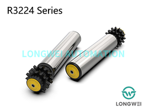 Rouleau de convoyeur d'accumulation à pignon en polymère à double rangée