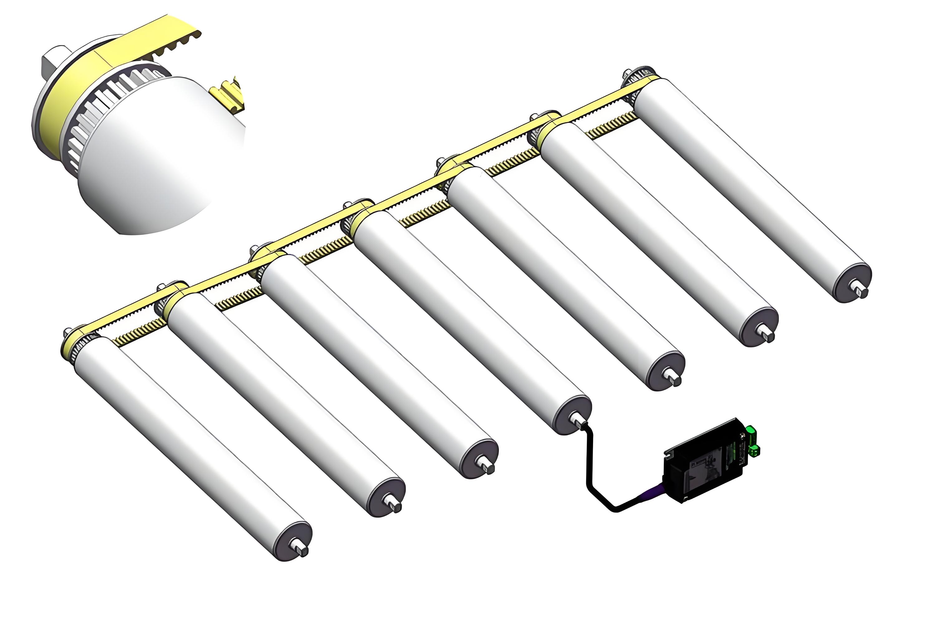 timing belt pulley toothed belt driven motor drive roller poulie de courroie de distribution, moteur entraîné par courroie crantée, rouleau d'entraînement
