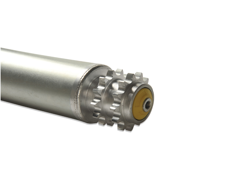 double-row steel sprocket conveyor roller rouleau de convoyeur à pignons en acier à double rangée