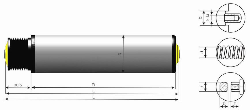 Rouleau de convoyeur entra&icirc;n&eacute; par poulie DR250 Polyvee