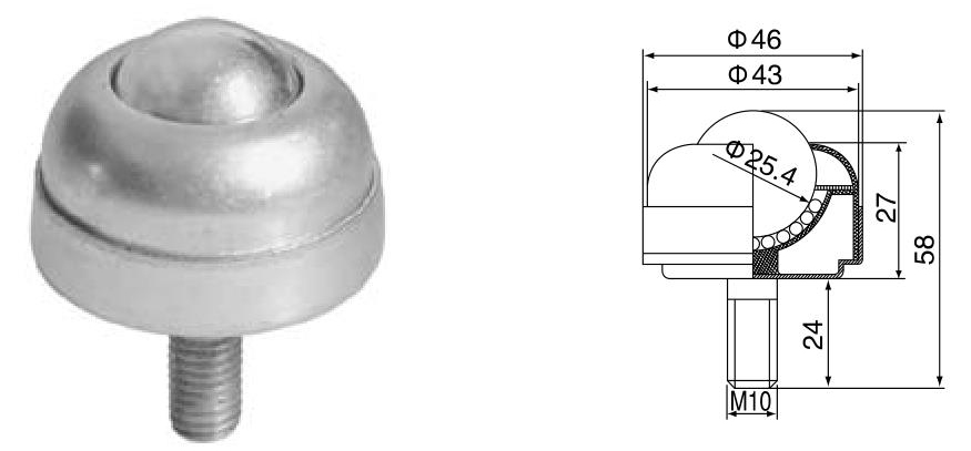 unit&eacute; de transfert &agrave; billes &agrave; montage sur boulon