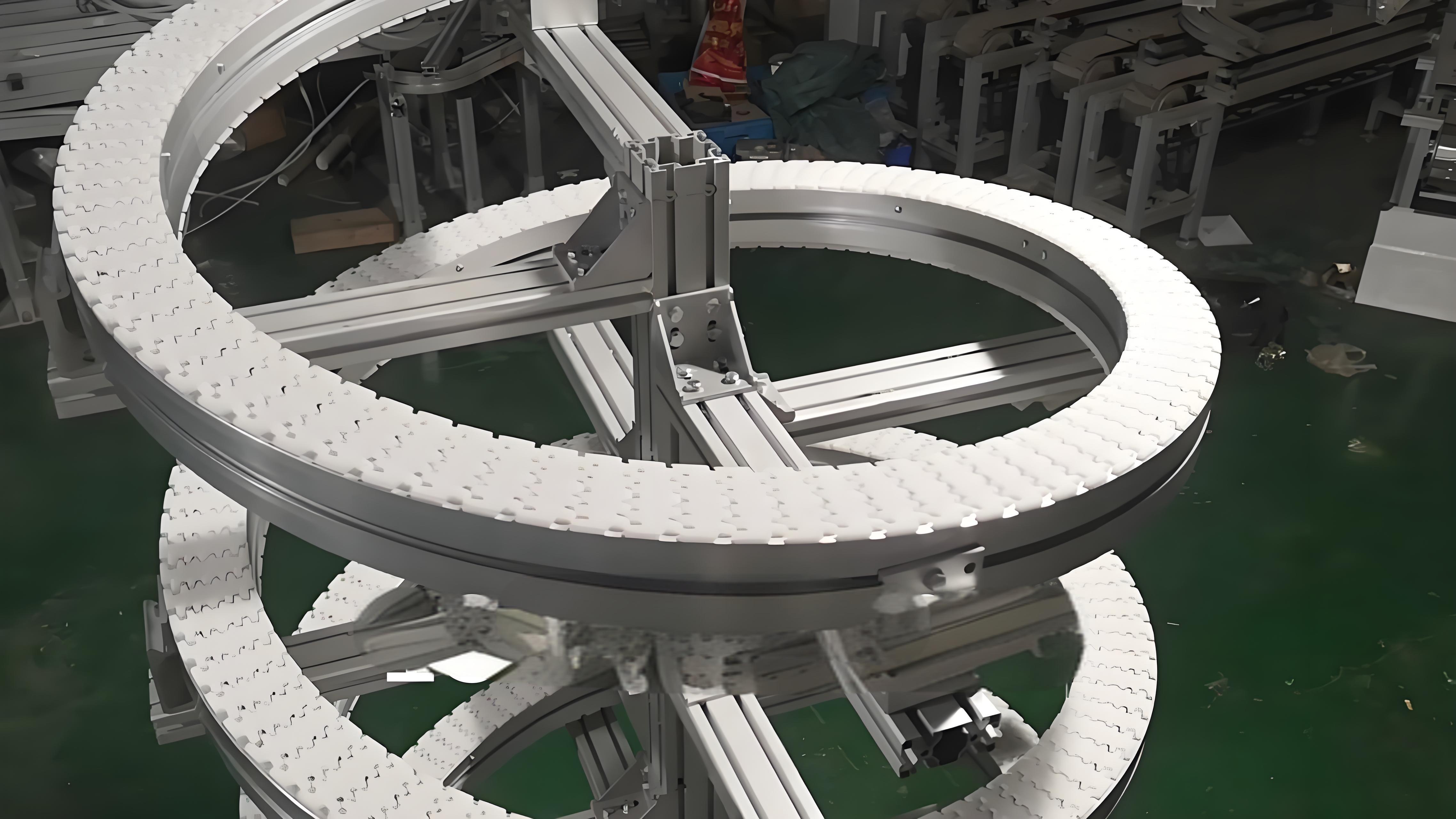 convoyeur modulaire flexible en spirale