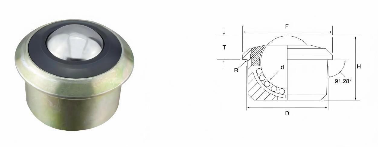 unit&eacute; de transfert de billes de manutention du fret a&eacute;rien