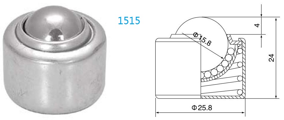 unit&eacute; de transfert de boule de charge de ressort