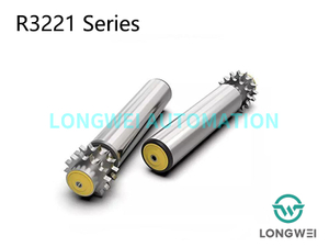 Rouleau de convoyeur d'accumulation à alimentation télescopique à pignon en acier à double rangée