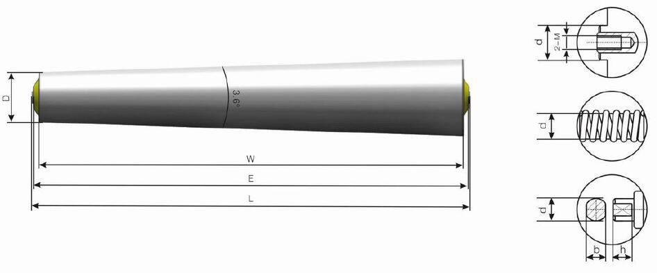 Rouleau conique &agrave; gravit&eacute; TP500