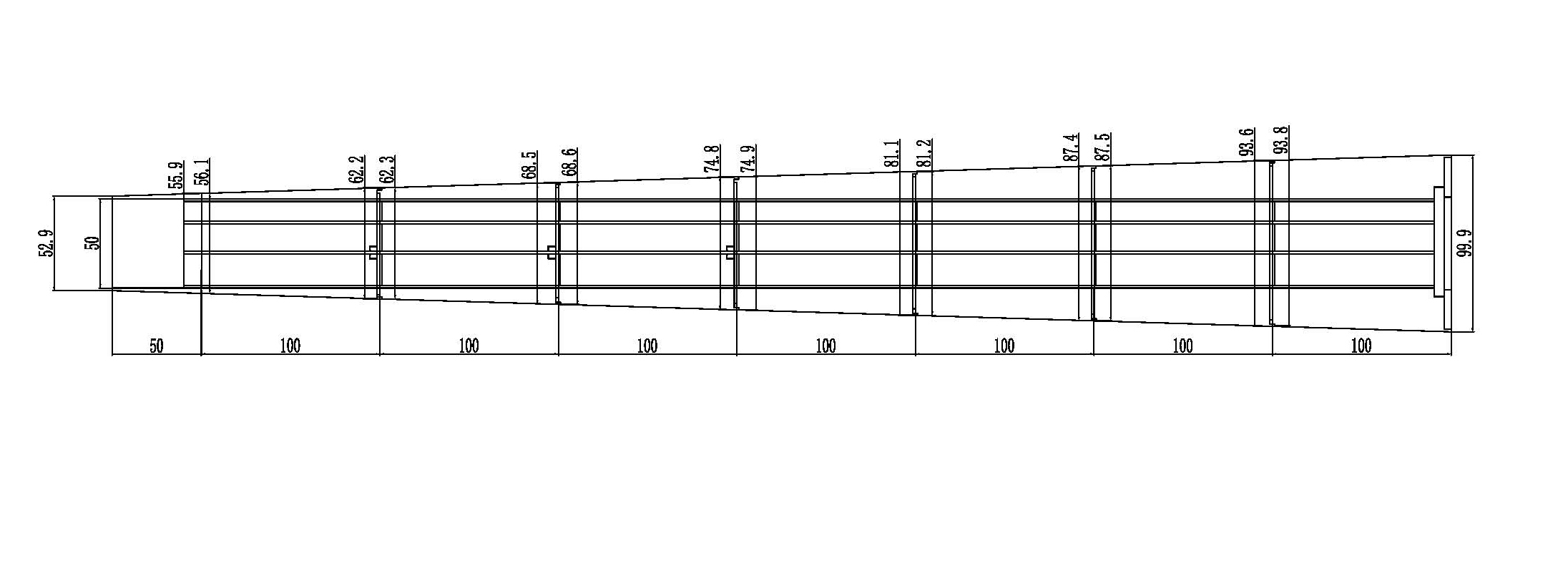 50 manches effil&eacute;es