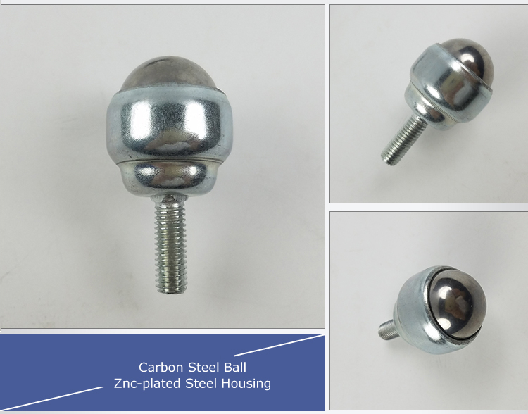 steel bolt fixing ball transfer unit unité de transfert à billes de fixation par boulon en acier