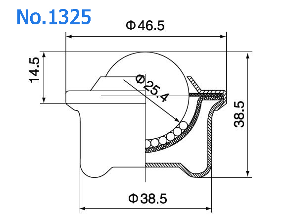 Unit&eacute; de convoyeur &agrave; balle &agrave; 25 roulements
