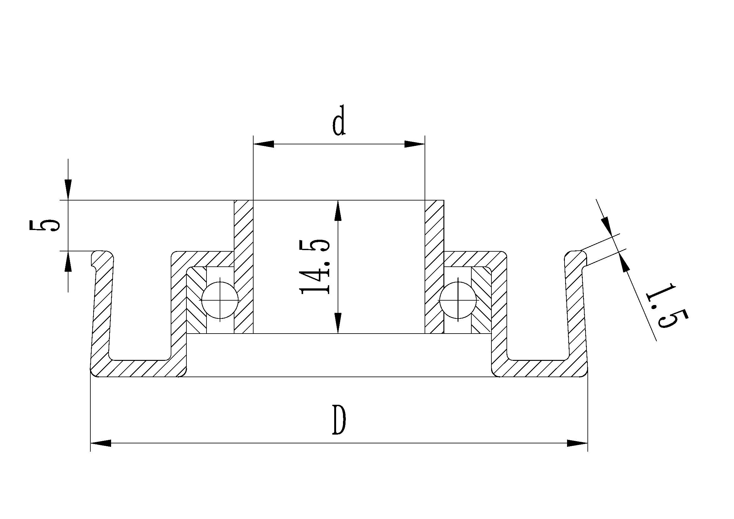ensemble de roulements &agrave; rouleaux m&eacute;talliques mod&egrave;le 50 (1)