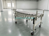 Convoyeur à rouleaux à gravité extensible et flexible, rotation à 360 degrés, pour entrepôt
